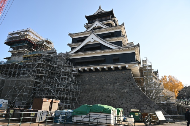 工事中の熊本城